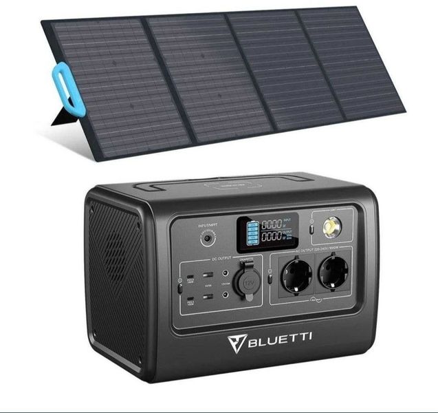 Зарядна станція Bluetti PowerOak EB70 716Wh 1000W + Solar Panel PV120 120W фото