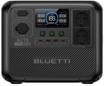 Зарядна станція Bluetti AC70 768Wh 1000W фото