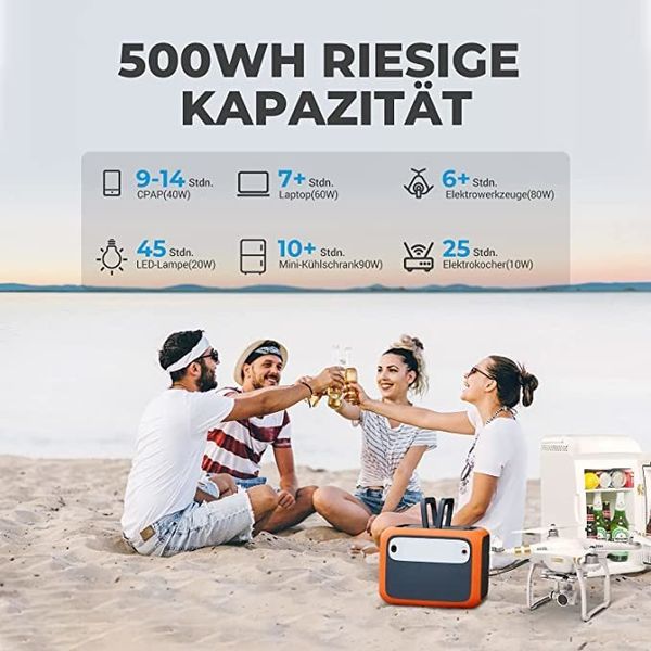 Зарядна станція Bluetti PowerOak AC50S 500Wh 300W Orange фото