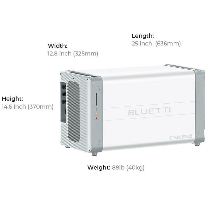 Система резервного энергообеспечения Bluetti EP600 6000W + 3 Home Battery Backup B500 14880Wh