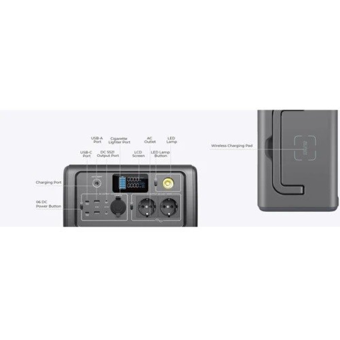 Зарядная станция Bluetti EB70 716Wh 1000W 198889 mAh Grey (EB70) Approved Витринный образец
