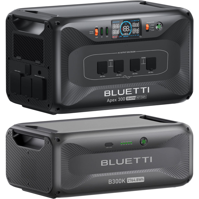 Зарядная станция Bluetti Apex 300 3840W + 1 Home Battery Backup B300K 5529.6Wh