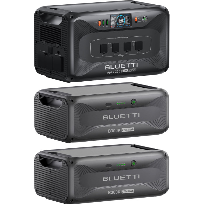 Зарядная станция Bluetti Apex 300 3840W + 2 Home Battery Backup B300K 8294.4Wh