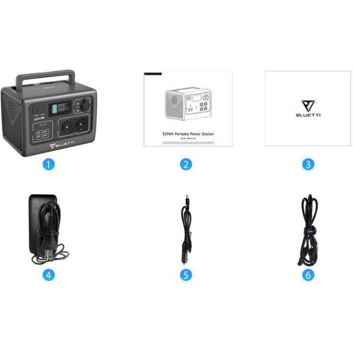 Зарядная станция Bluetti EB55 537Wh 700W EU